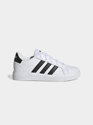 Junior Grade School adidas Grand Court White/Black Shoe