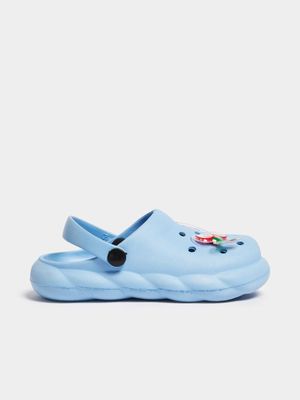 Jet Older Girls Chambray Blue Clog