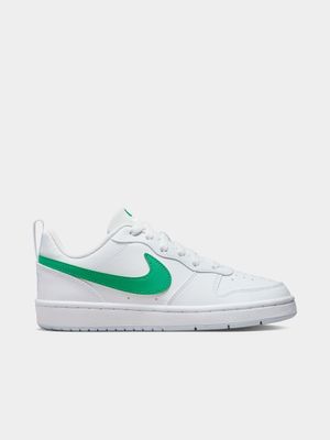 Junior Grade-School Nike Borough Low White/Green Sneakers