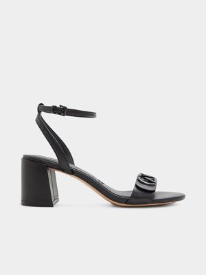 Women's Aldo Black Bung Block Heels