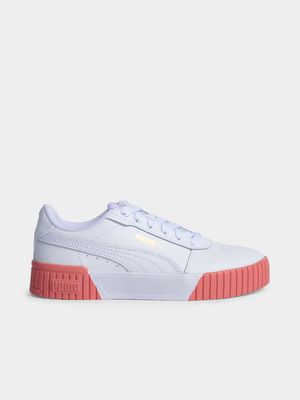 Women's Puma Carina Low 2.0 White/Pink Sneaker