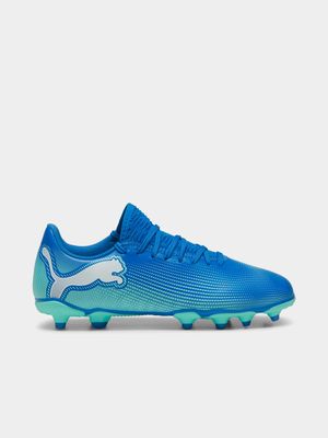 Junior Puma Future 7 Play Blue/Green Boots