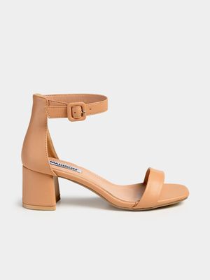 Women's Madison Beige Amira 2 Low Block Heels