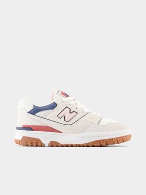 New Balance Women's 550 White/Pink Sneaker