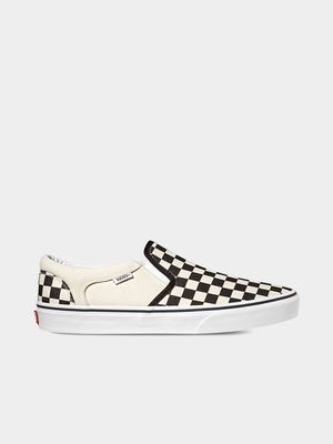 Men's Vans Asher Check Black/White Sneaker