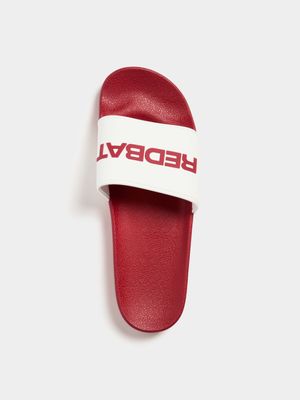 Redbat Men's Red/White Slide