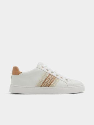 Women's Aldo White & Beige Palazzi  Sneakers