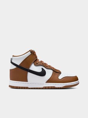 Nike Women's Dunk High Tan/Black/White Sneaker