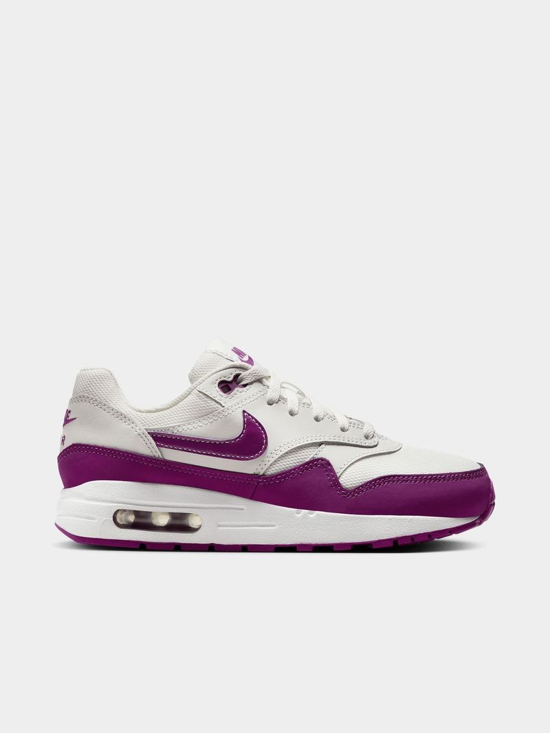 Nike Junior Air Max 1 White Violet Sneaker Bash