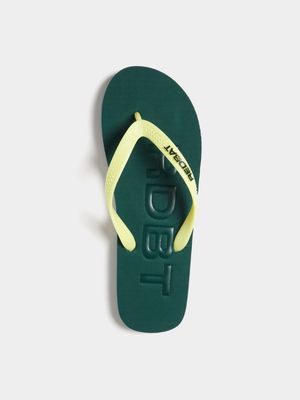 Redbat Athletics Men's Green/Lime Flip Flop