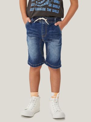 Cotton On Kids Boy Blue Slouch Fit Shorts