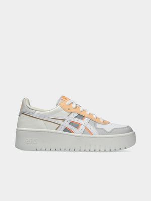 Women's Asics Japan S Platform Cream/White Sneaker