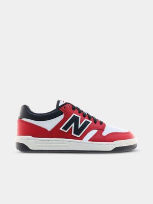 New Balance Junior 480 Red/White Sneaker