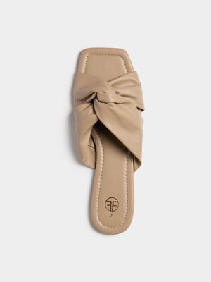 Knot Detail Flat Sandals