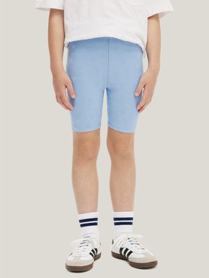 Cotton On Kids Girl Blue Hailey Bike Shorts