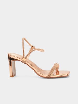 Women's Butterfly Feet Rose Gold Charla 1 Heels