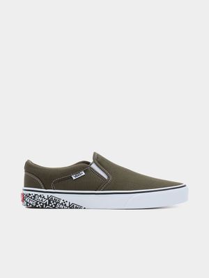 Men's Vans Asher Olive Green Sneaker