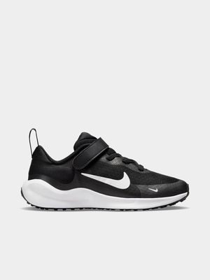 Junior Pre-School Nike Revolution 7 Black/White Running Shoes