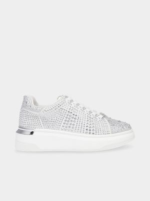 Women's Steve Madden White Globes Sneakers