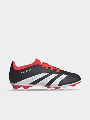 Junior adidas Predator Club Black/Red FG Boots