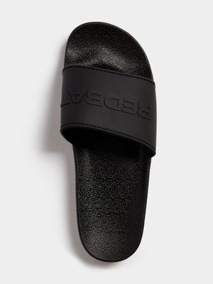 Redbat Men's Black Slide