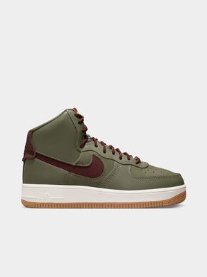 Nike Women's  Air Force 1 Sculpt Mid Olive/Brown Sneaker