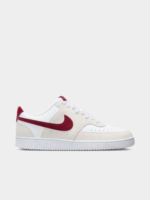 Nike Women's Court Vision Low VDay White/Red Sneaker