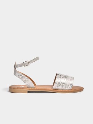 Jet Women's White/Silver Spanish Sandal