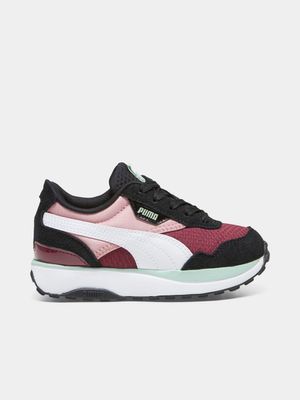 Puma Kids Cruise Rider Black/Pink Sneaker