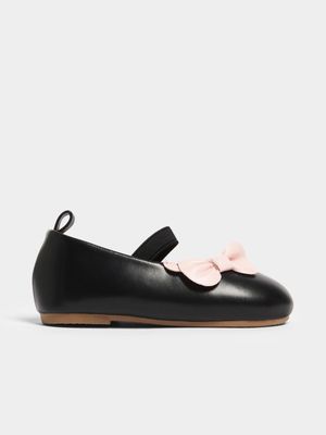 Jet Toddler Girls Black/Pink Mary Jane Pumps