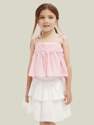 Cotton On Kids Girl Pink Kennedy Sleeveless Top