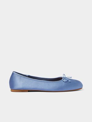 Women's Cotton On Blue Ziggy Ballet Flat Shoes