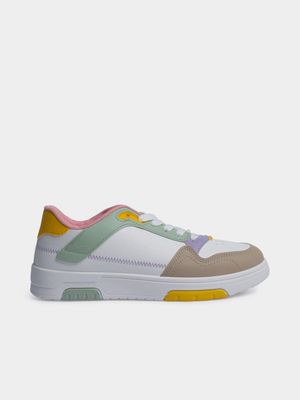 Women's TomTom White/Multi-Coloured Sneaker