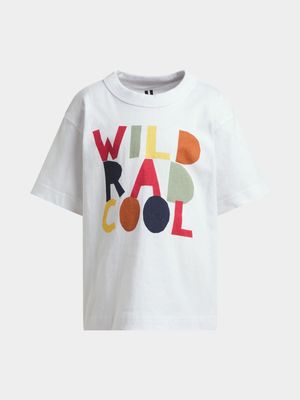 Cotton On Kids Boy White Jonny Short Sleeve Print T-shirt