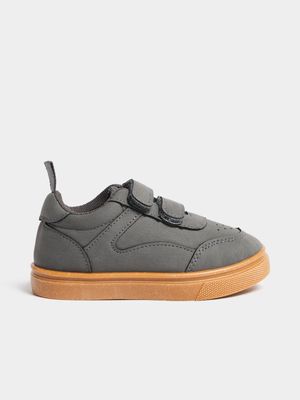 Jet Toddler Boys Grey Velcro Court Sneakers