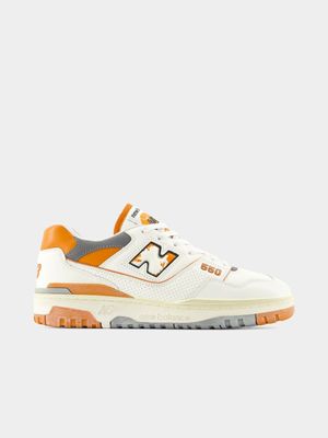 New Balance Men's BB550 v1 Sea-Salt/Orange Sneaker