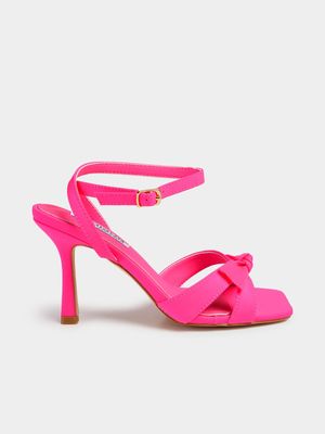 Women's Madison Pink Ida Cross Over Hourglass Heels