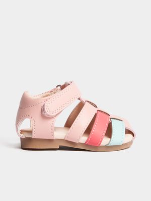 Jet Toddler Girls Colour Block Caged Sandal