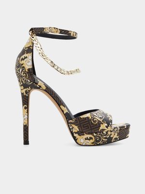 Women's ALDO Black & Gold Heels