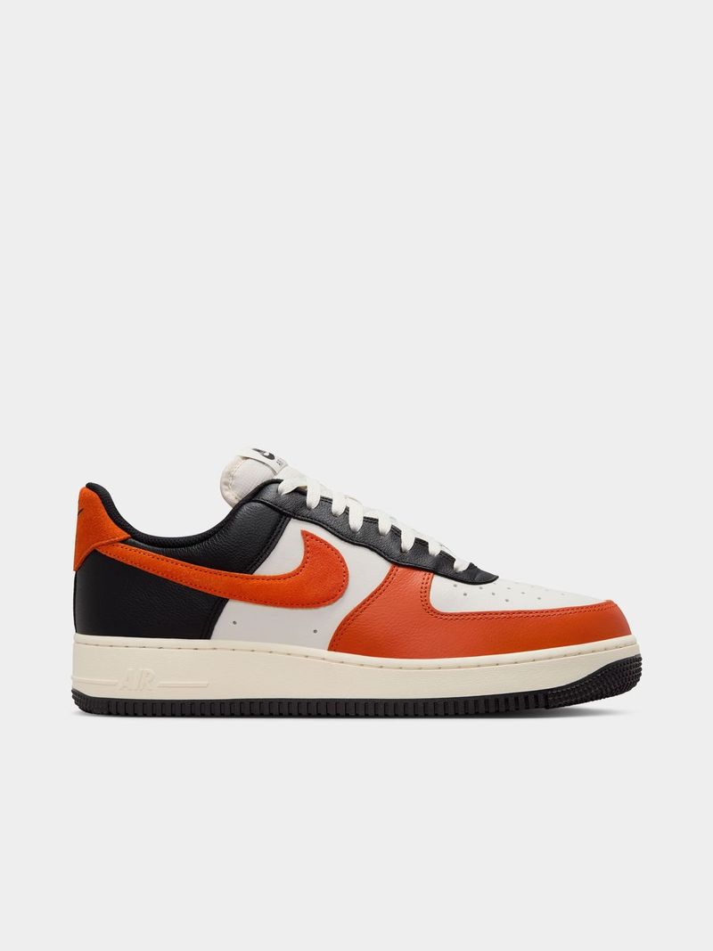 Nike Men s Air Force 1 Black Orange Sneaker