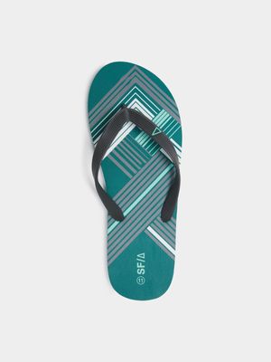 Sneaker Factory Teal Flip Flops