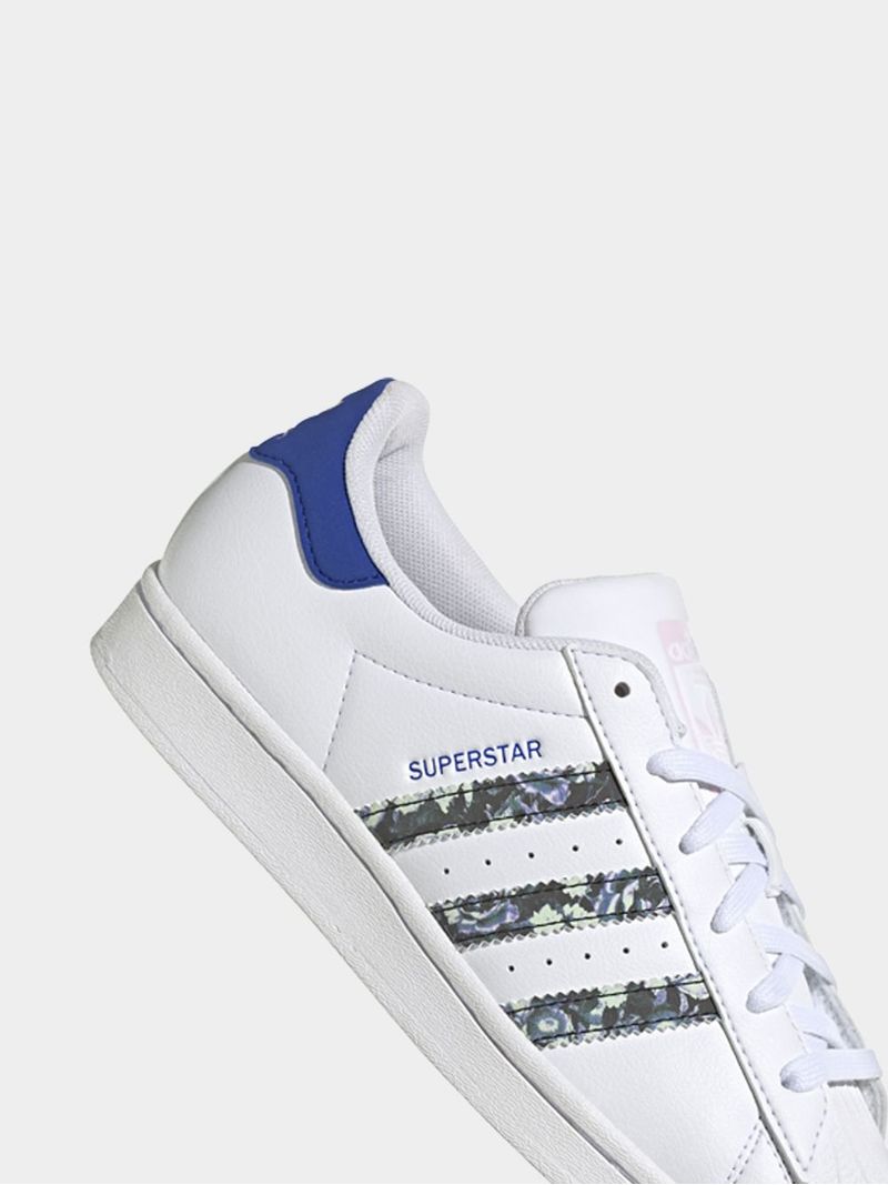 adidas Originals Women s Floral Metaverse Superstar White Sneaker