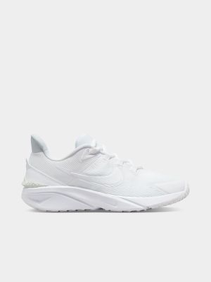 Junior Grade School Nike Star Runner 4 White Shoes