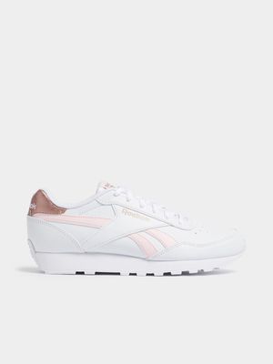 Women's Reebok Rewind Run White/Pink Sneaker