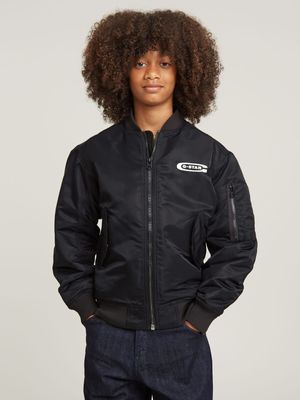 Kid's G-star Black Bomber Jacket