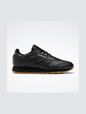 Reebok Junior CL Leather Black Sneaker