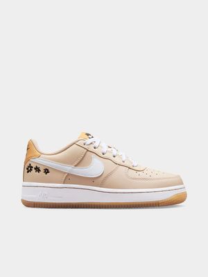 Nike Junior Air Force 1 Low Beige Sneaker