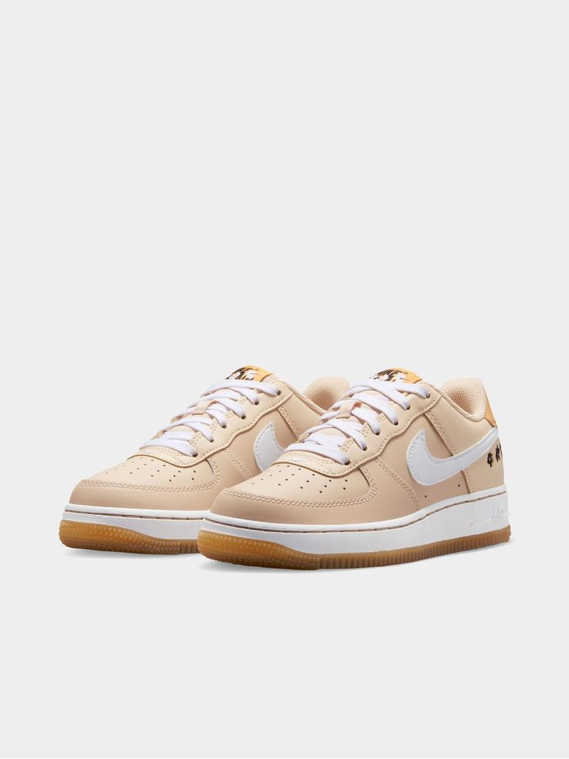 Nike Junior Air Force 1 Low Beige Sneaker Bash