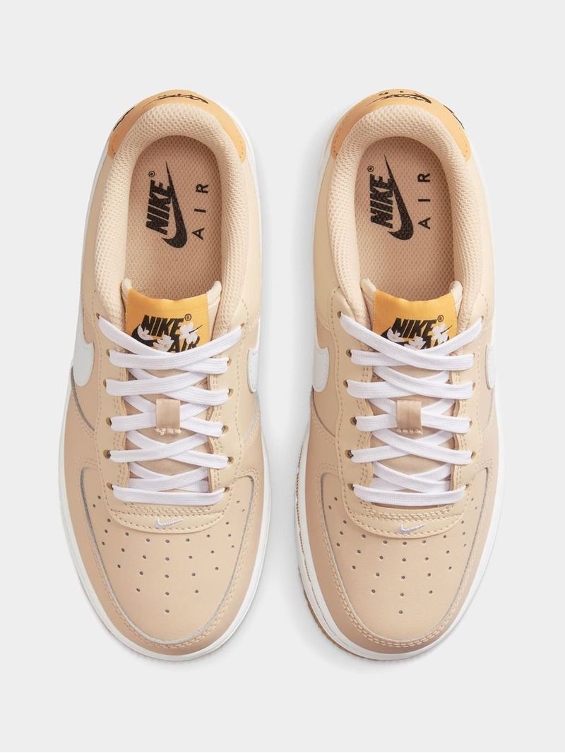 Nike Junior Air Force 1 Low Beige Sneaker Bash