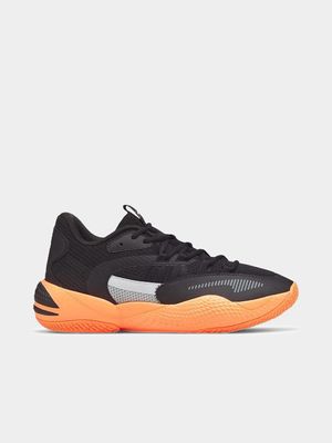 Puma Men's Court Rider Black/Orange Sneaker